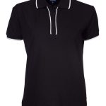 Ladies Ashton Golfer - Black/White