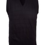 Mens Deluxe S/Less Knitwear - Black