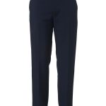 Men's Enzo Flat Front Trouser- Fabric 869 Navy