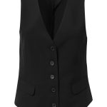 Ladies Dominique Waistcoats- Fabric 869 Black