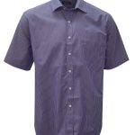 Mens K203 S/S Shirt - Blue/White