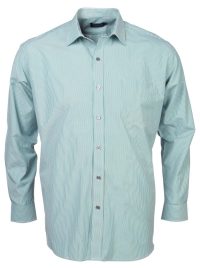 Mens K124 L/S Shirt - Green/White