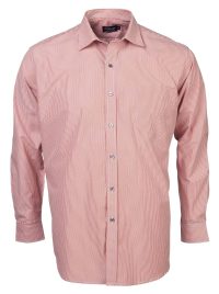 Mens K124 L/S Shirt - Red/White
