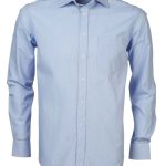 Mens K218 L/S Shirt - Blue/White