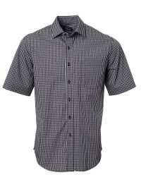 Mens Heath K233 S/S Shirt - Black/Grey