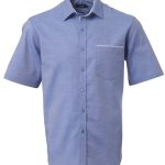 Mens Miller K243 S/S Shirt - French blue