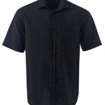 Mens Tate Oxford K373 S/S Shirt - Black