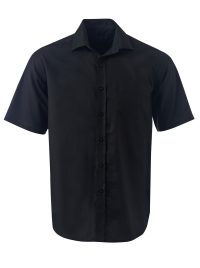 Mens Tate Oxford K373 S/S Shirt - Black