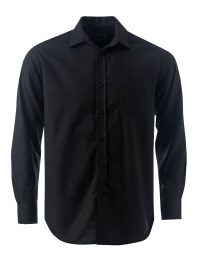 Mens Tate Oxford K373 L/S Shirt - Black