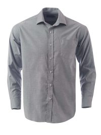 Mens Tate Oxford K373 L/S Shirt - Grey