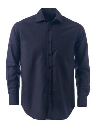 Mens Tate Oxford K373 L/S Shirt - Navy