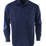 Mens Forrest L/S Shirt - Navy
