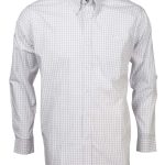 Mens N01 L/S Shirt - White/Navy