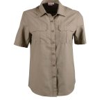 Ladies Safari S/S Blouse - Khaki