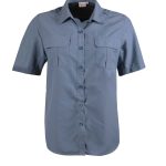 Ladies Safari S/S Blouse - Petrol Blue