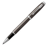 Parker Im Dark Espresso Chrome Trim Rollerball Pen - Fine Nib - Black Ink