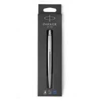 Parker Jotter Stainless Steel Chrome Trim Rollerball Pen - Fine Nib - Black Ink