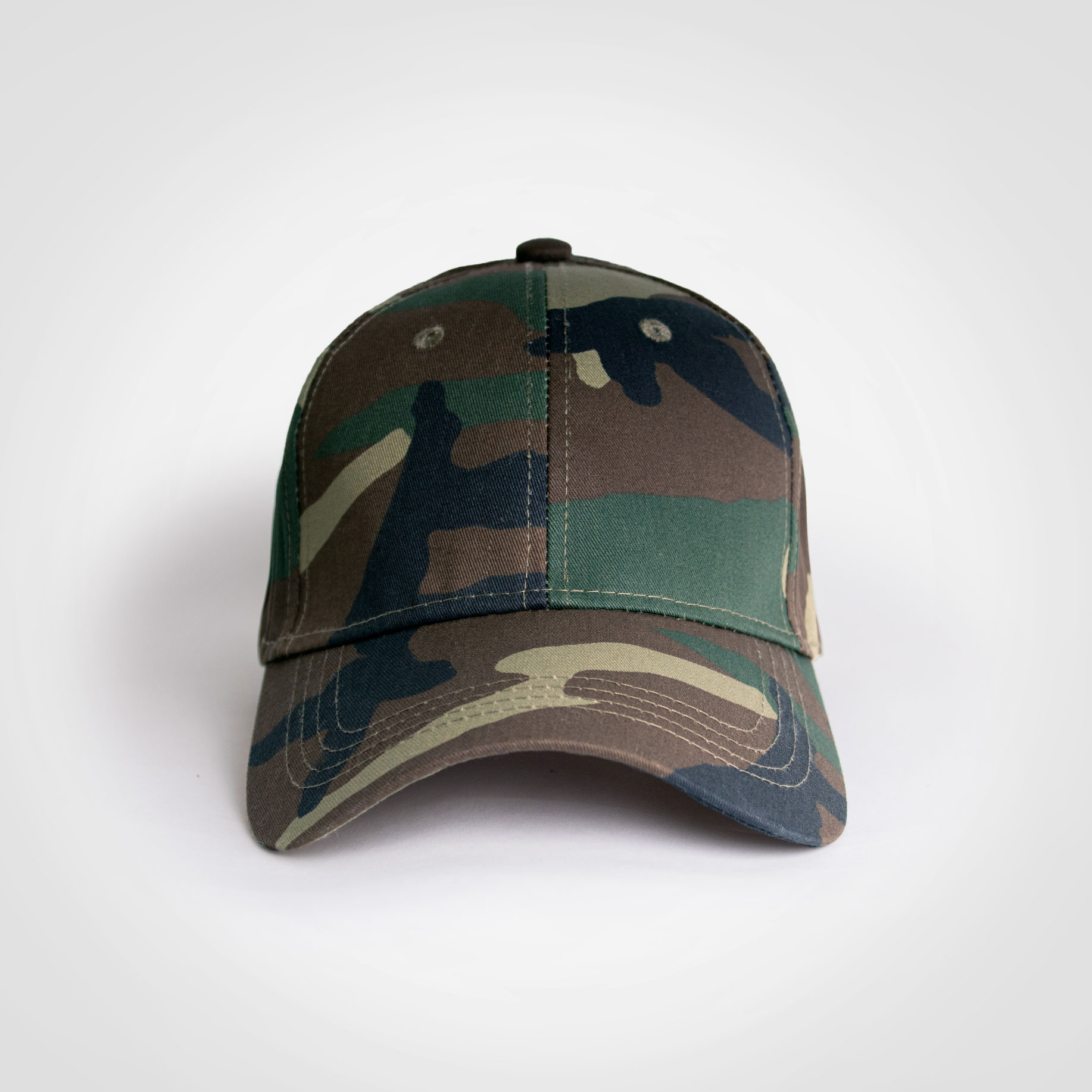 112235-Camo-Green-Basic-6-Panel-Camo-Green-Foc1