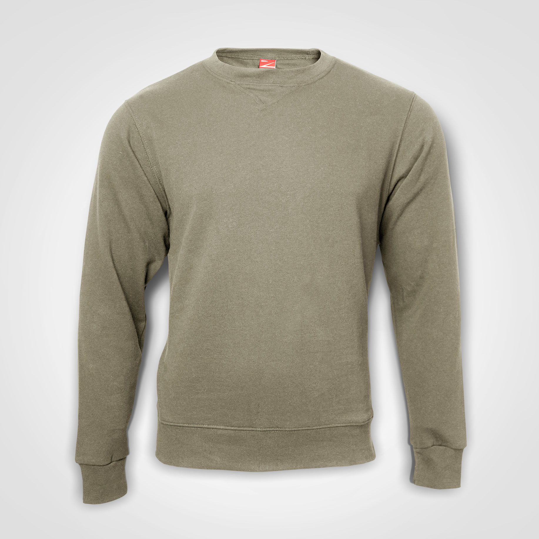 113791-Khaki-2xl-Basic-crewneck-Sweater-Stone