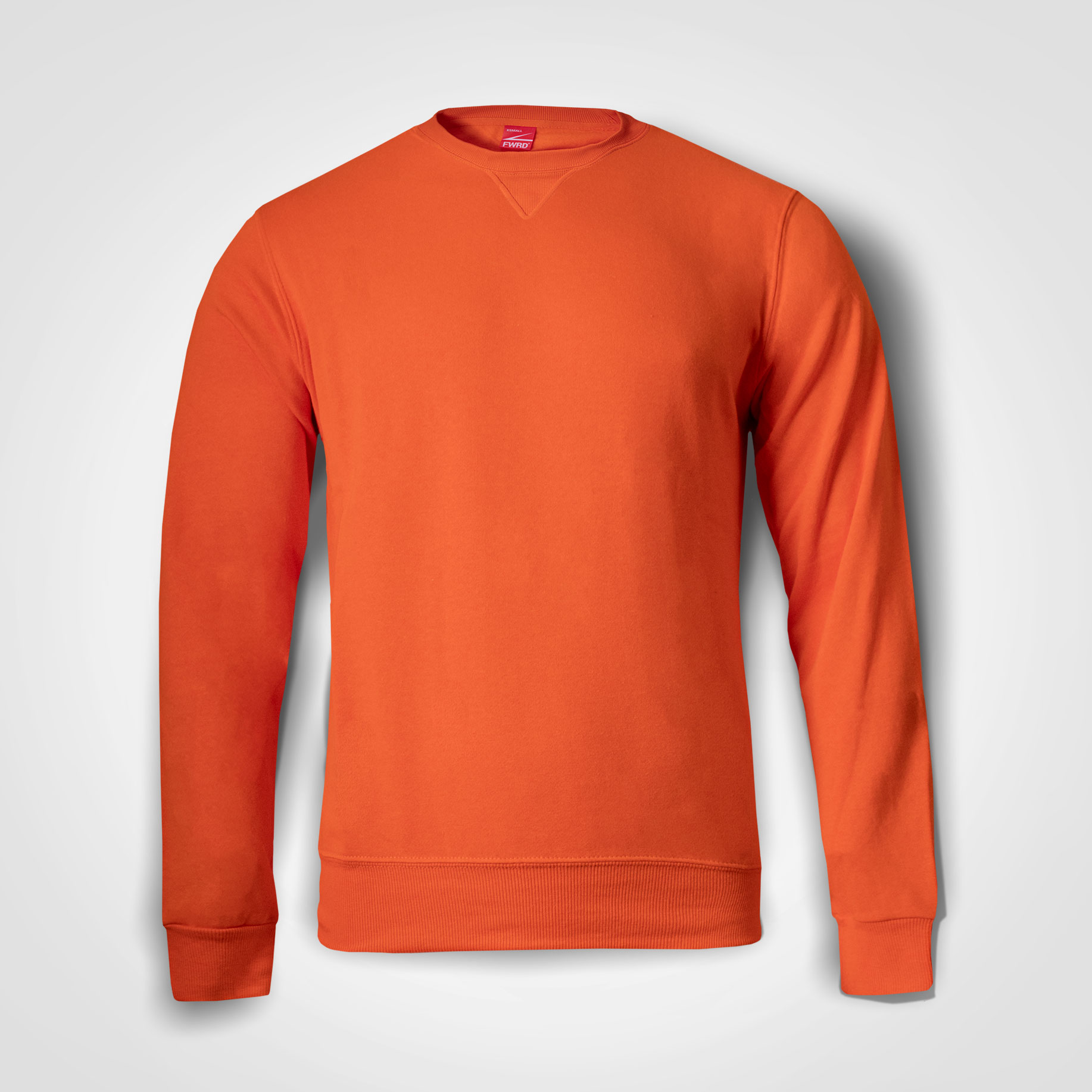113791-Orange-2xl-Basic-crewneck-Sweater-Orange