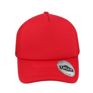 U15502 Uflex Curved Peak Trucker Cap