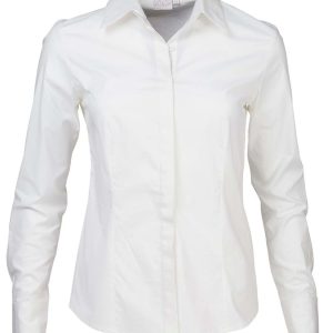 Savannah K213 L/S Blouse - White