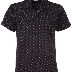 Zoe K222 S/S Blouse - Black