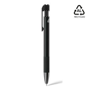 PILA - Recycled Aluminium Ballpoint Pen - Black