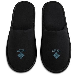 Serendipio Be Our Guest Linen Slippers
