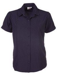ROL-BZ1-222-NAV-ROL-BZ1-222-NAV Zoe K222 S/S Blouse - Navy