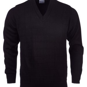 Mens Deluxe L/S Pullover - Black