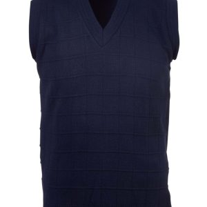 Mens Deluxe S/Less Knitwear - Navy