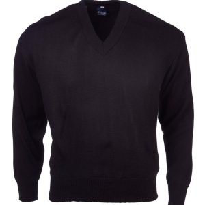 Mens Basic L/S Pullover - Black