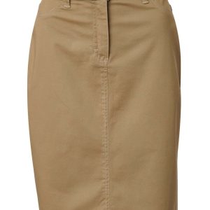 Ladies Madison Chino Skirt - Khaki